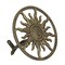 Cast Iron Celestial Sun Wall Mounted Hanging Garden Hose Holder Bronze